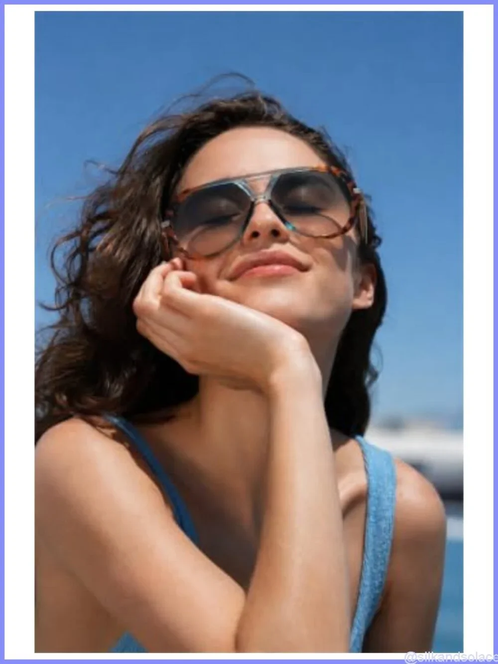 Oversized Retro Aviator Sunglasses Gold Metal Frame UV Protection